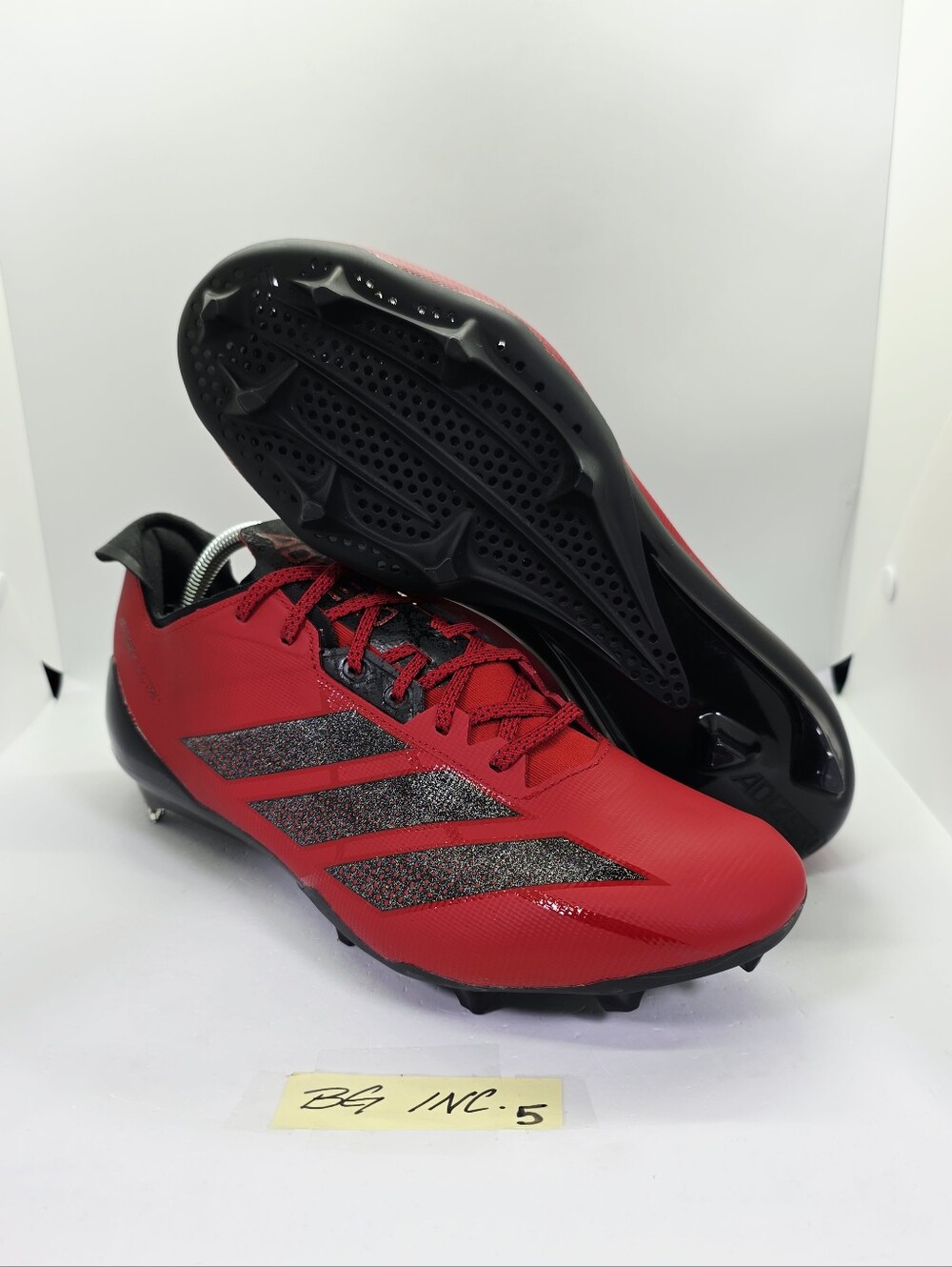 Adidas Adizero Electric II Football Cleats Red / Black - Men's sz 11.5 / JH8744